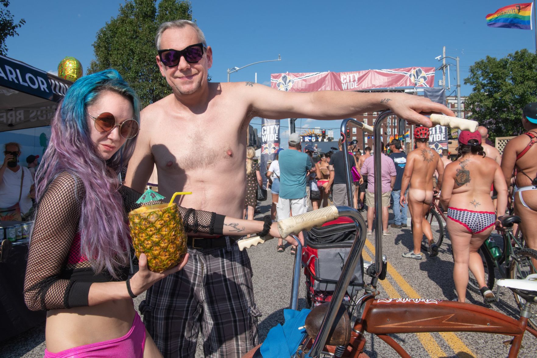 2019 World Naked Bike Ride in St. Louis